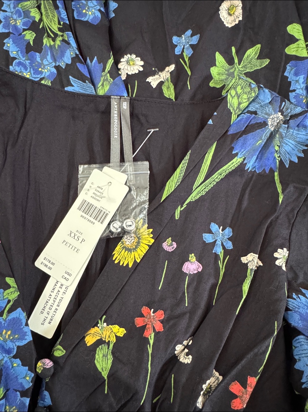 NWT Size XXSP- The Katerina Button-Front Cotton Midi Dress (US$ 178) - Picture 5 of 16